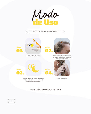 Serum para el Crecimiento del Cabello | Gotero BE POWERFUL | 60ml