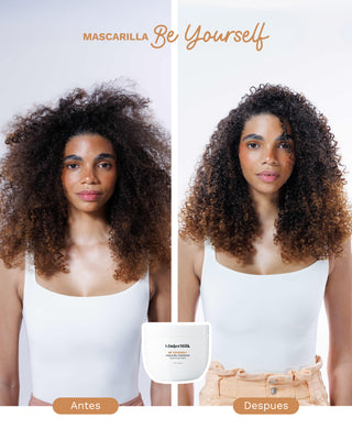 Mascarilla Hidratante | Para Cabellos Rizados, Ondulados y Crespos | BE YOURSELF | 240 ML