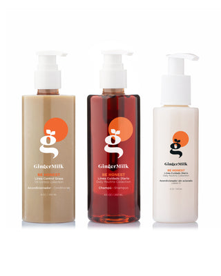 Línea Be Honest | Kit Capilar para cabello normal con tendencia grasa | Con Pro vitamina B5 + totebag de regalo