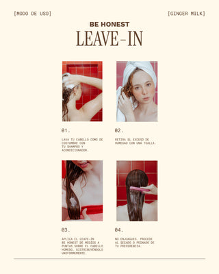 Leave-In sin aclarado | Para cabello normal tendencia grasa | BE HONEST | 120ml
